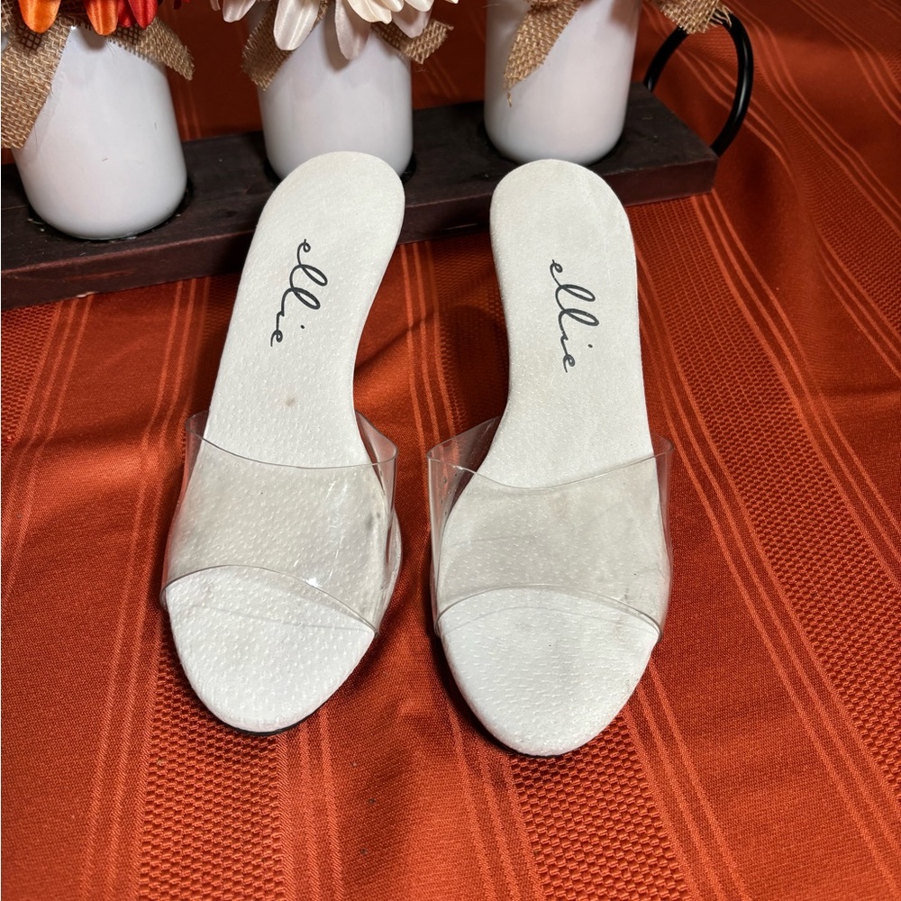 Ellie Women's Transparent Slide Sandals